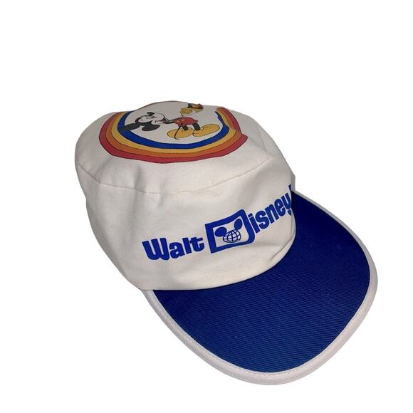 Disney Other - VNTG DISNEY elastic band graphic 80s hat